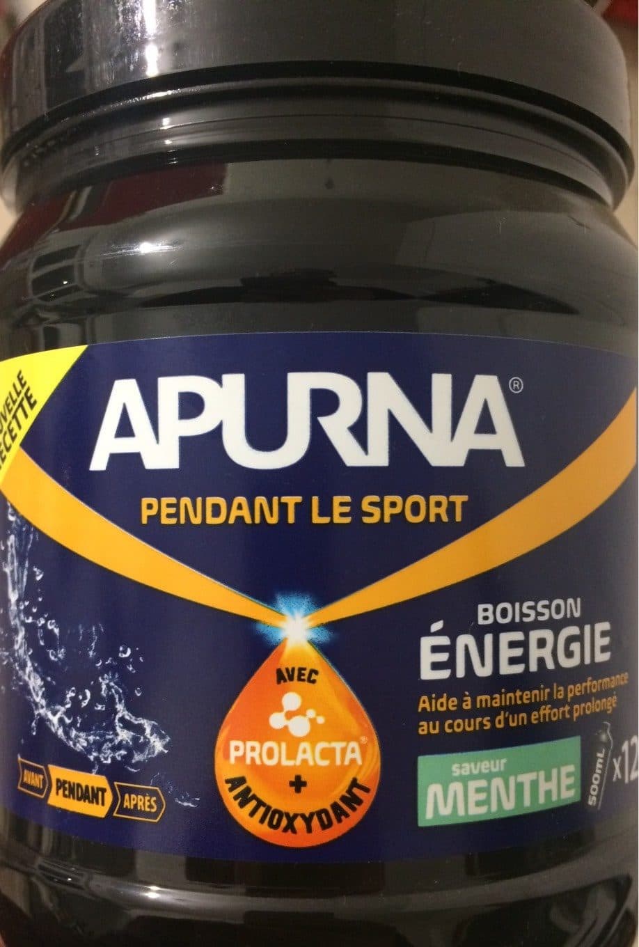 Apurna Apurna Boisson Energie Gout Menthe packshot