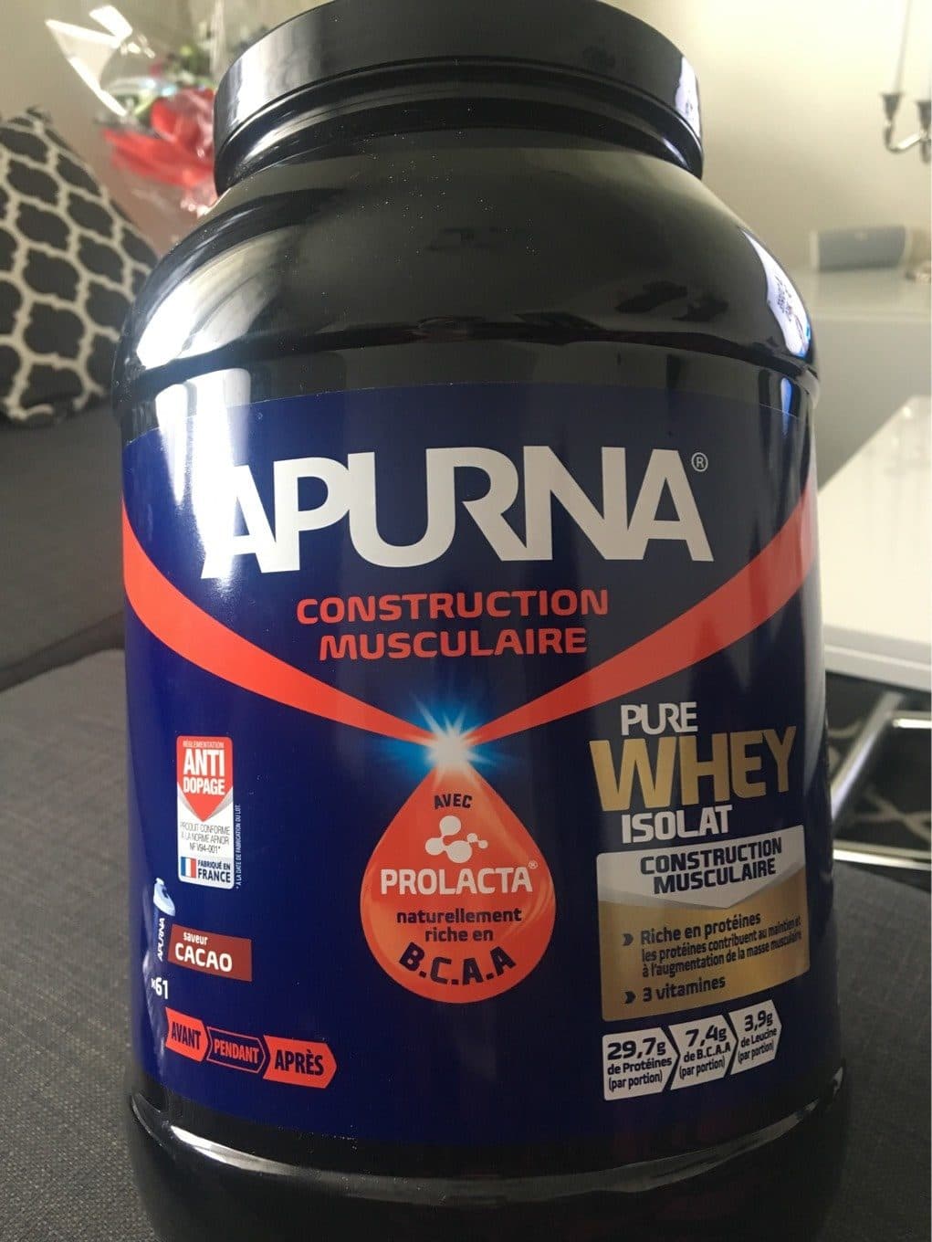 Apurna Pure Whey Isolat saveur Cacao packshot