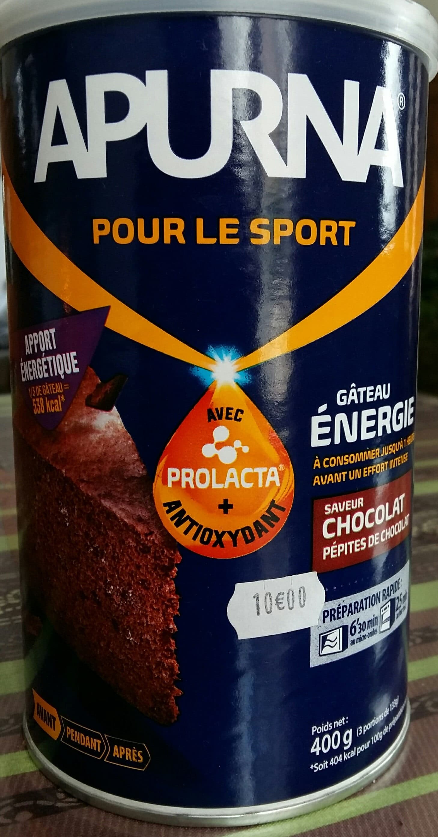 Anapurna Apurna Gâteau énergie saveur chocolat packshot