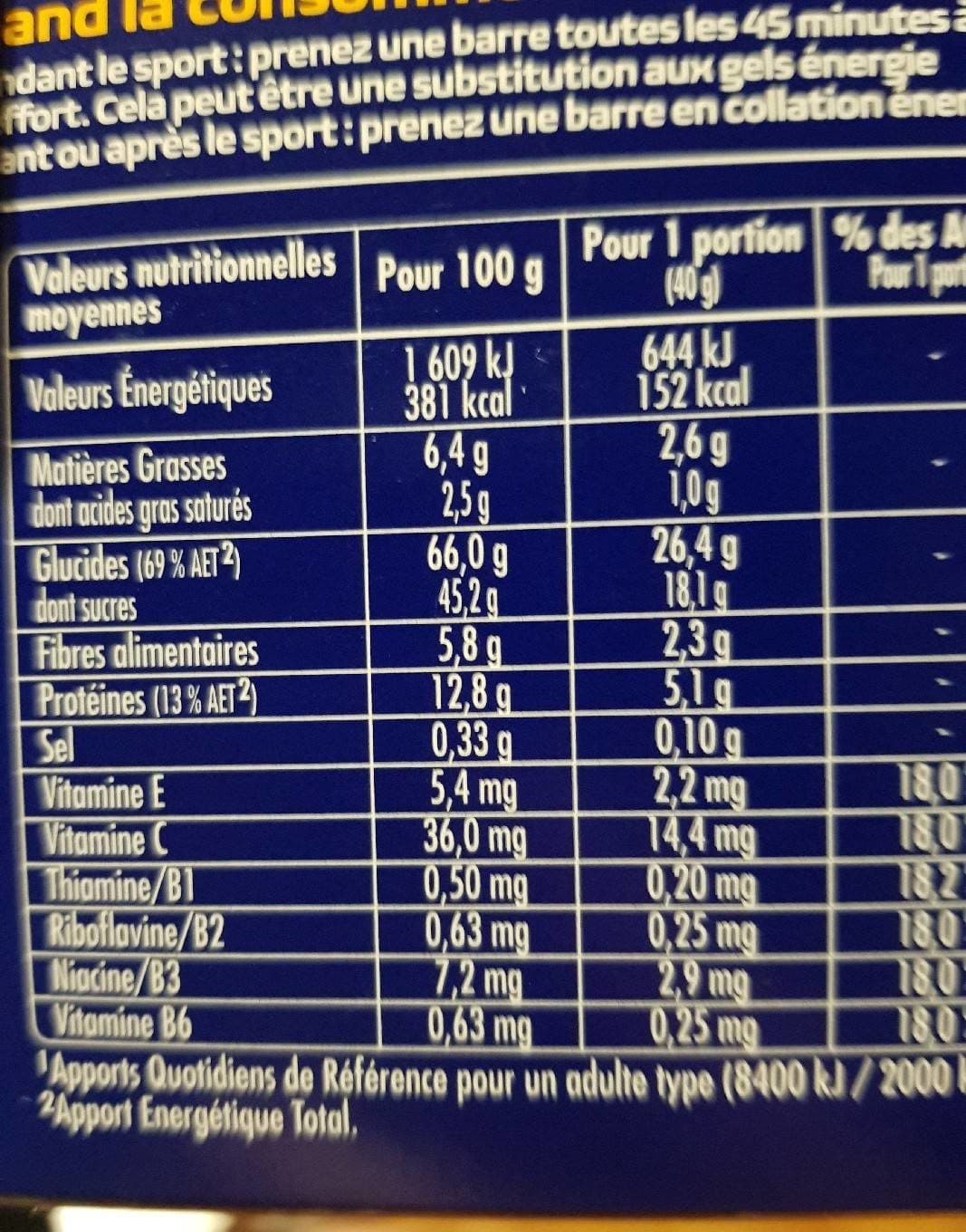 Apurna Apurna Barre Energie Cereales Banane Chocolat Blanc packshot