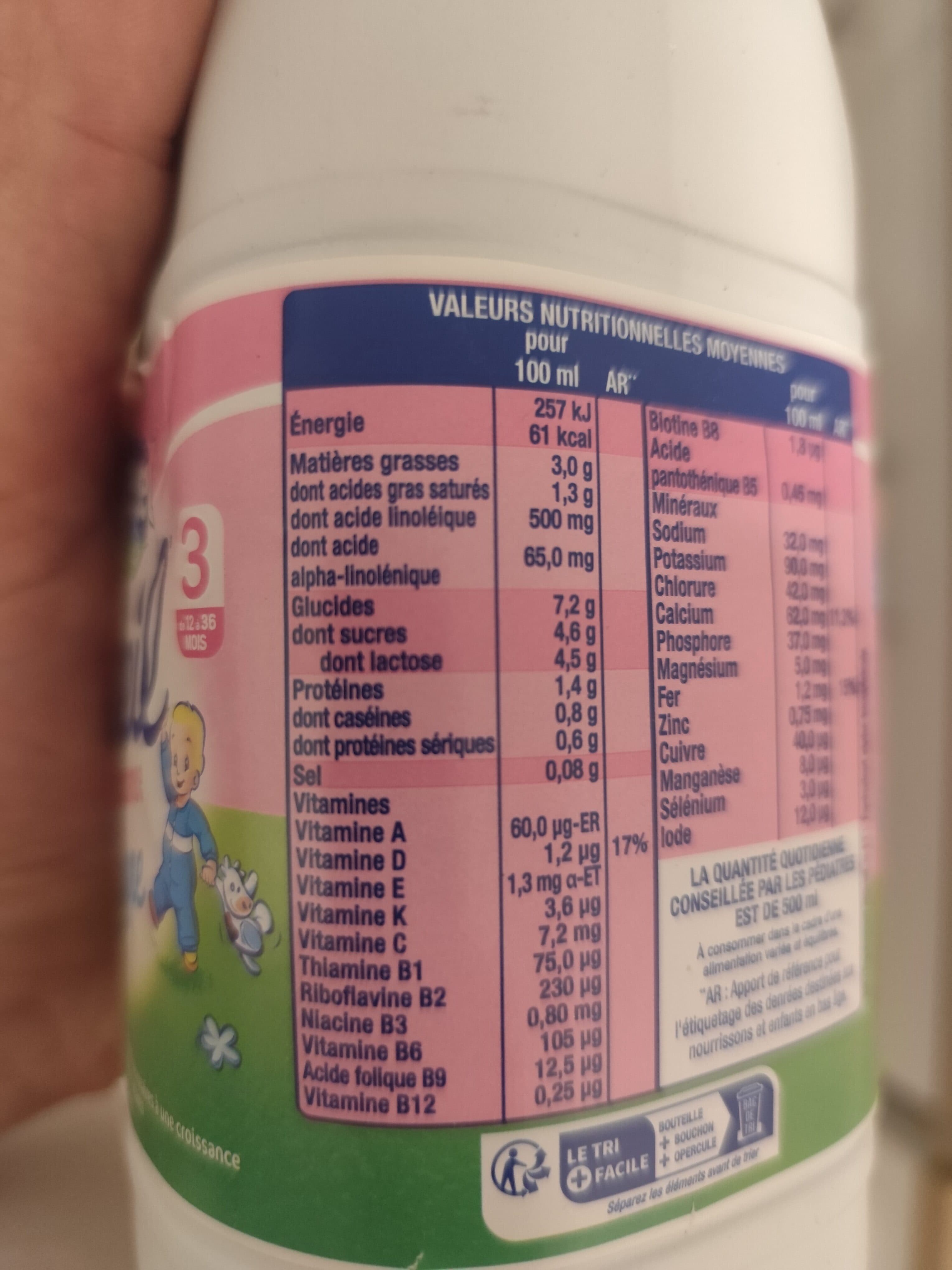 Lactel Eveil croissance nature packshot