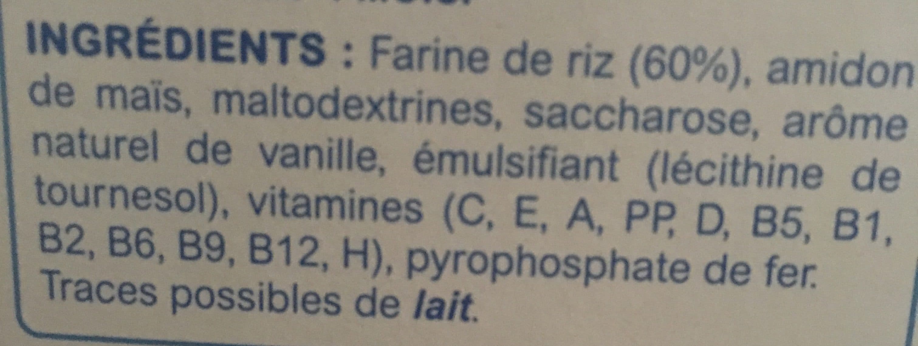 Lactel Mes 1ères Céréales Vanille Naturelle packshot