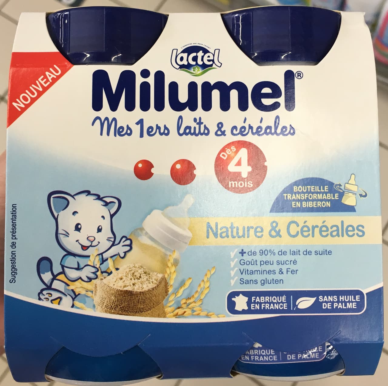 Lactel Milumel Nature & Céréales packshot