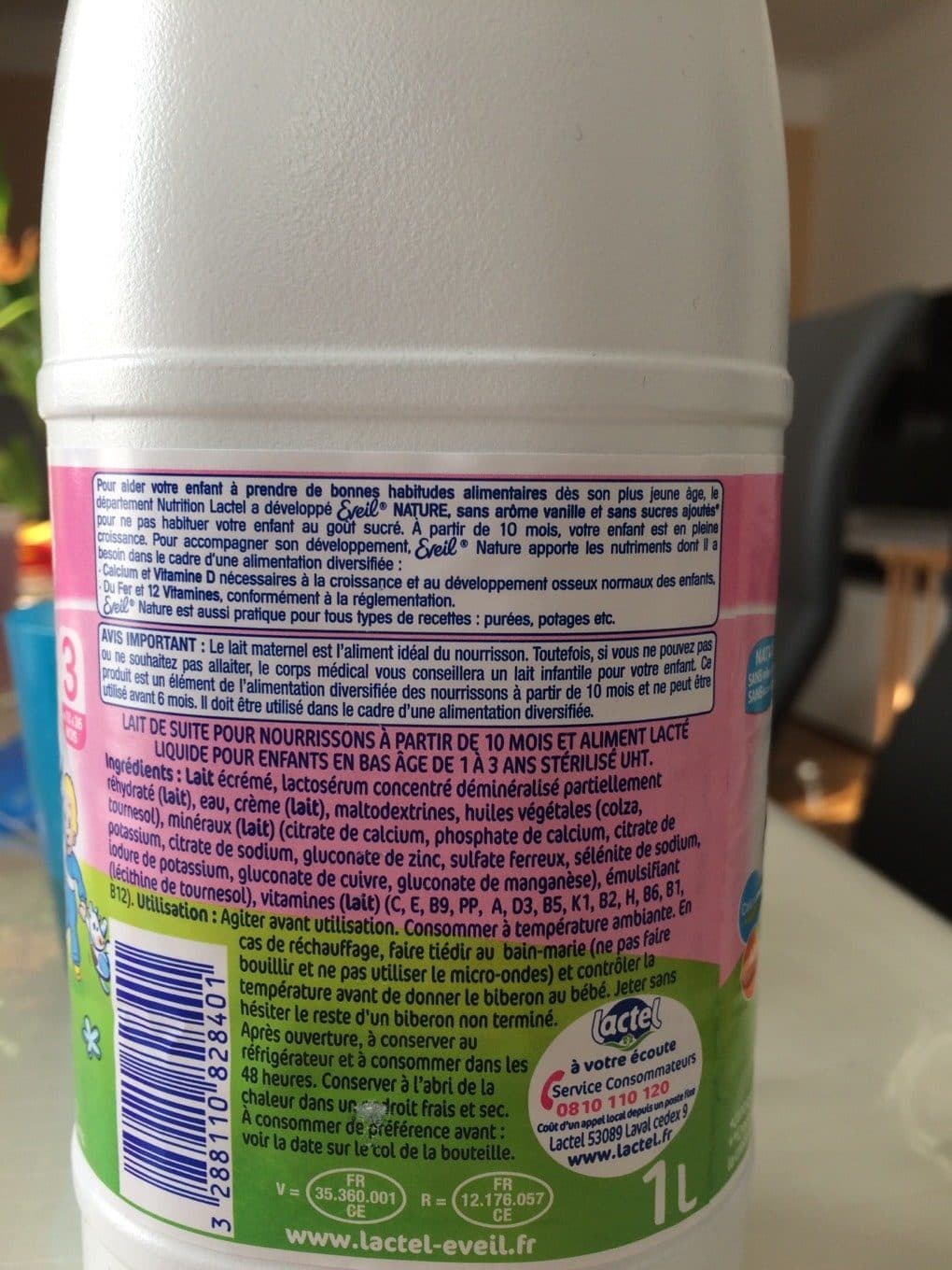 Lactel Eveil croissance nature packshot
