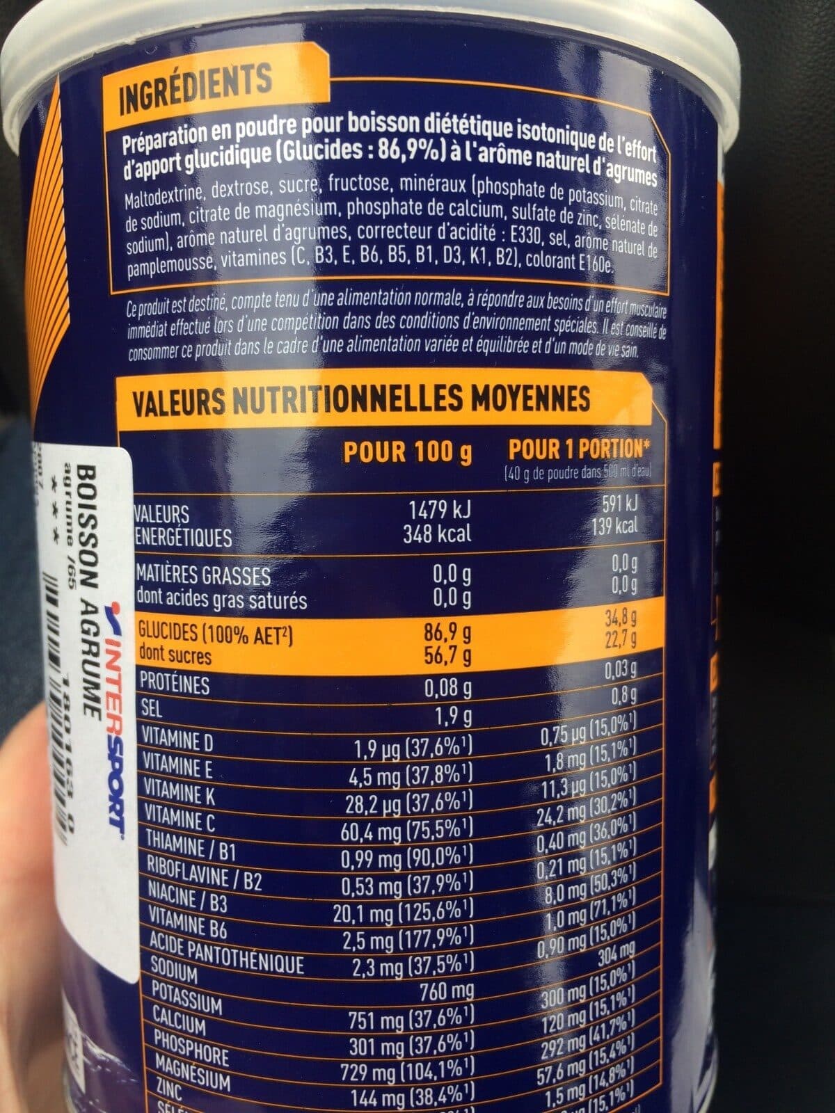 Apurna Apurna Hydratation Effort & Performance Arome Naturel Agrumes packshot
