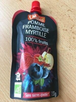 VITABIO Compote pomme framboise myrtille packshot
