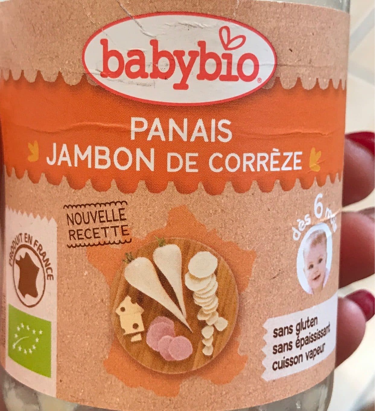 Babybio Panais jambon de corrèze packshot