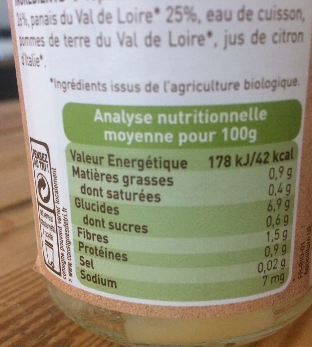Babybio Petit pot topinambour panais packshot