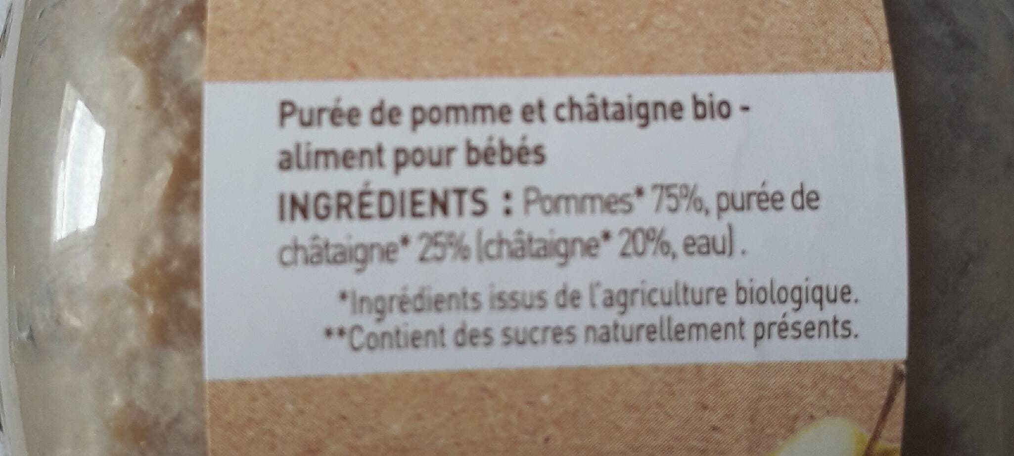 Babybio Pomme Châtaigne d'Ardèche packshot