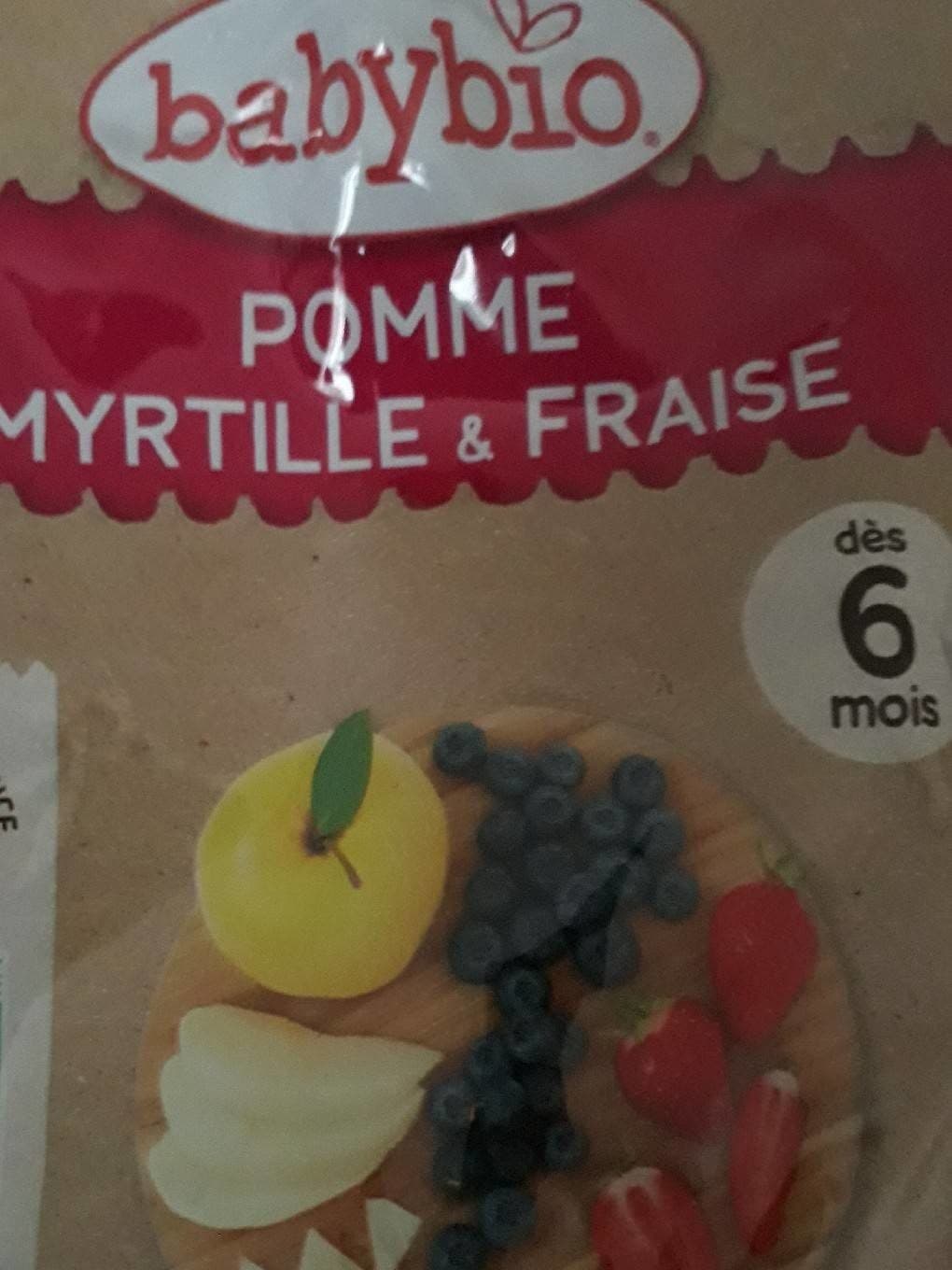 Babybio Compote pomme myrtille et fraise packshot