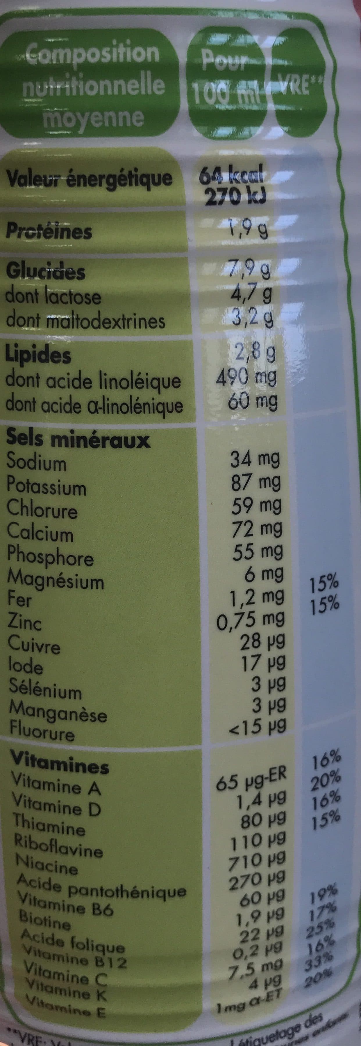 Babybio Lait Infantile 3 Croissance packshot