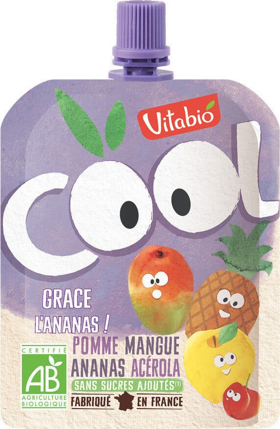 Vitabio Cool Fruits Pomme Mangue Ananas packshot