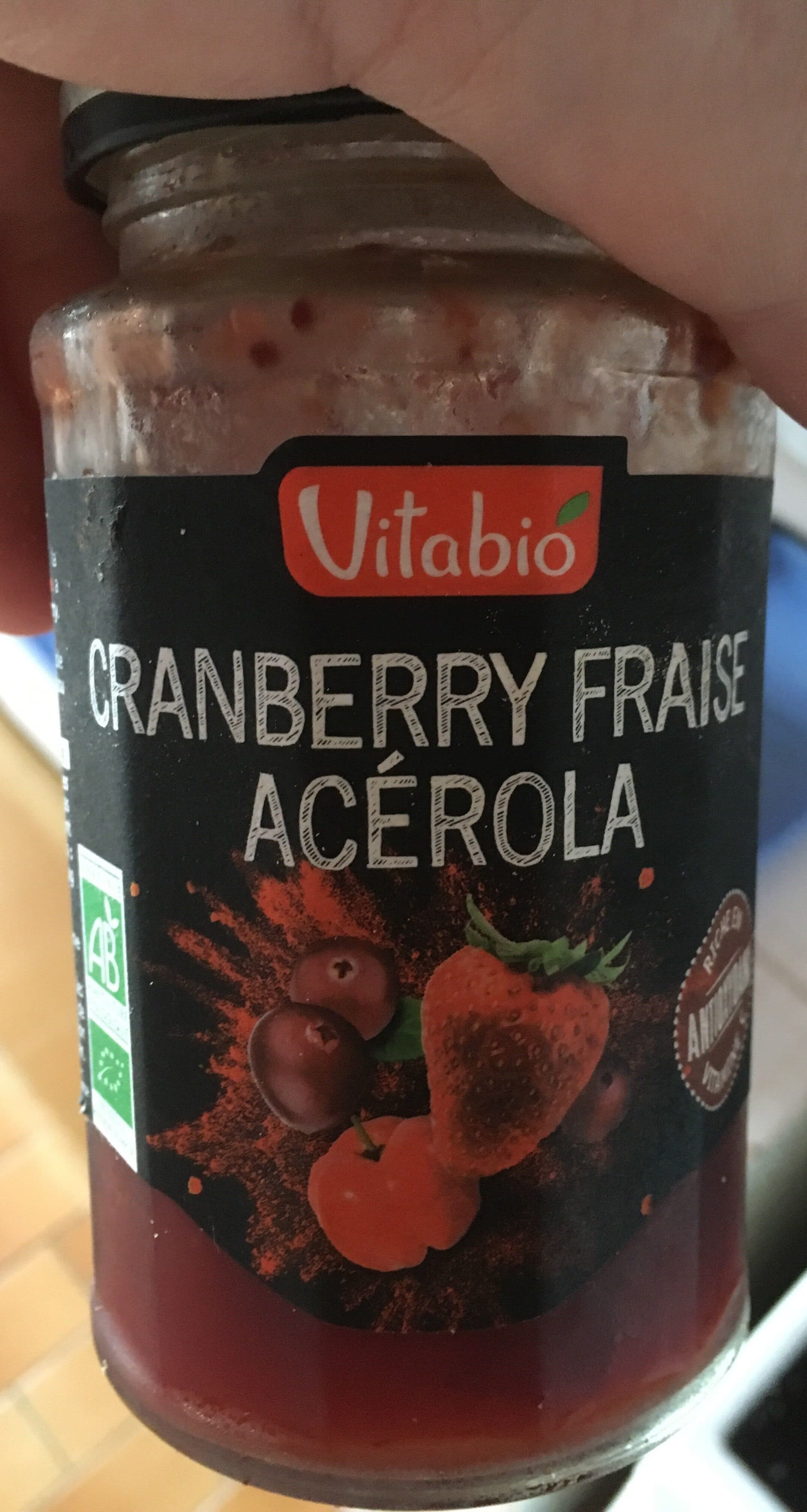 Vitabio Spécialité de Fruits Bio Cranberry Fraise Acérola packshot