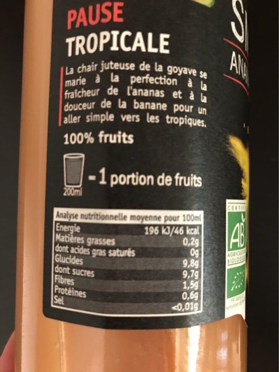 Vitabio Smoothie Ananas Goyave Banane packshot