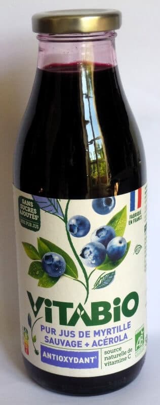 vitabio Pur Jus Myrtille sauvage et Acérola BIO packshot