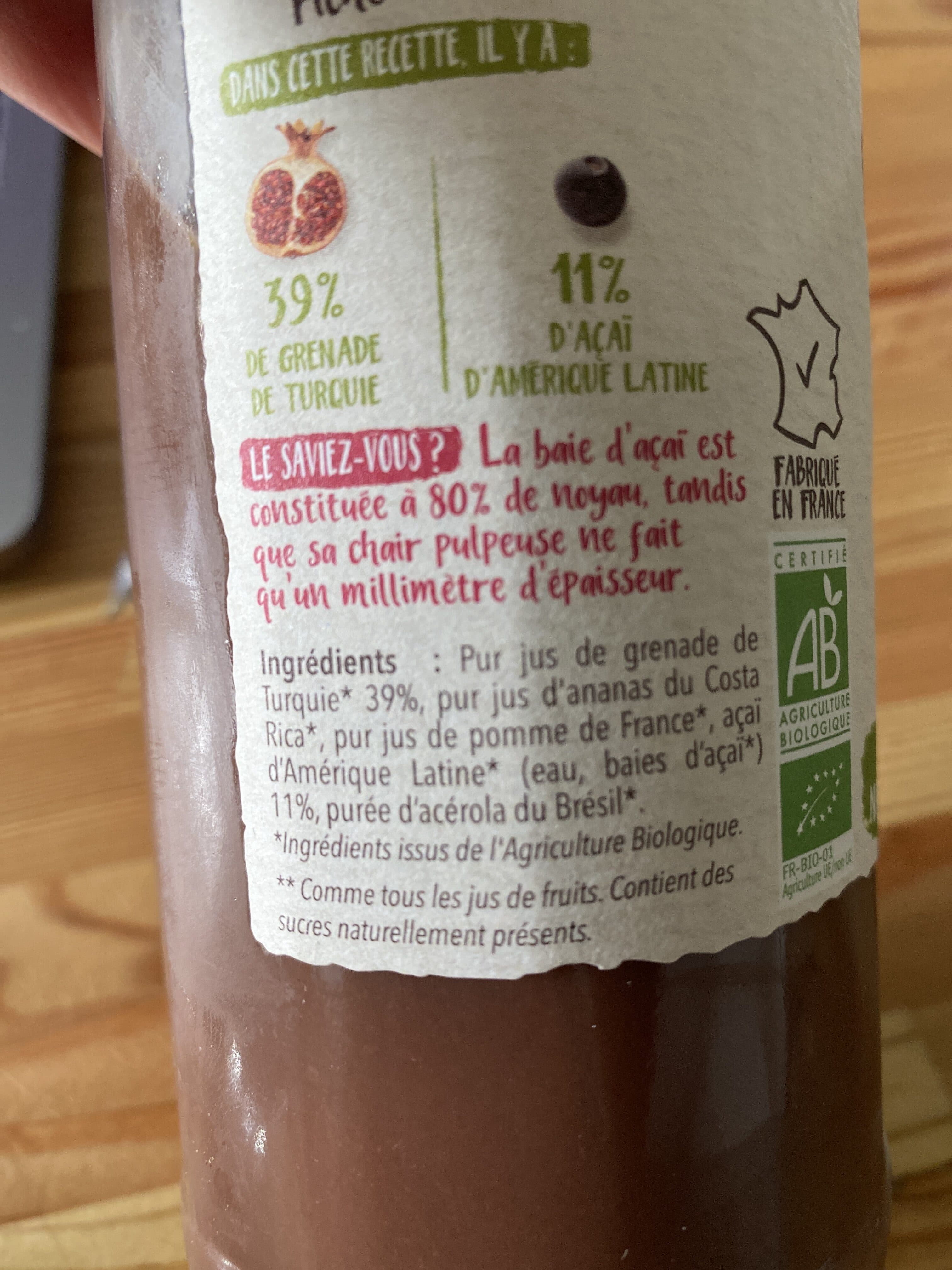 Vitabio Cocktail Grenade-acai packshot