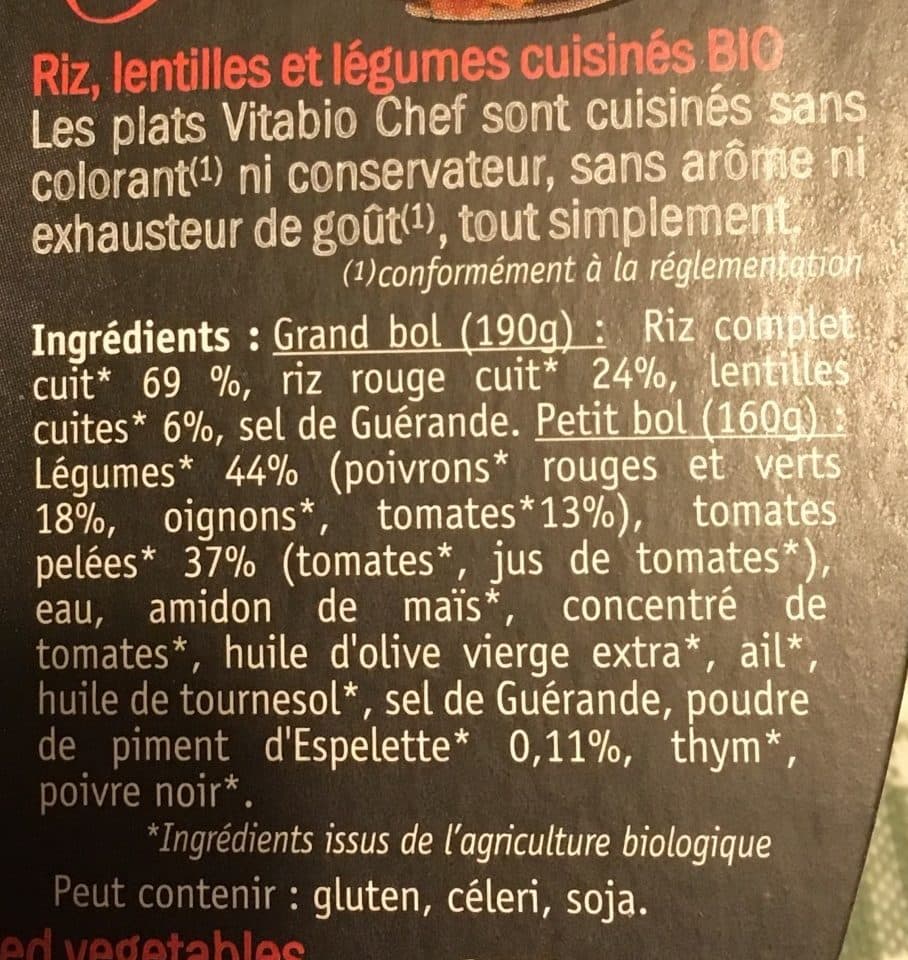 Vitabio Piperade au piment d'Espelette bio packshot
