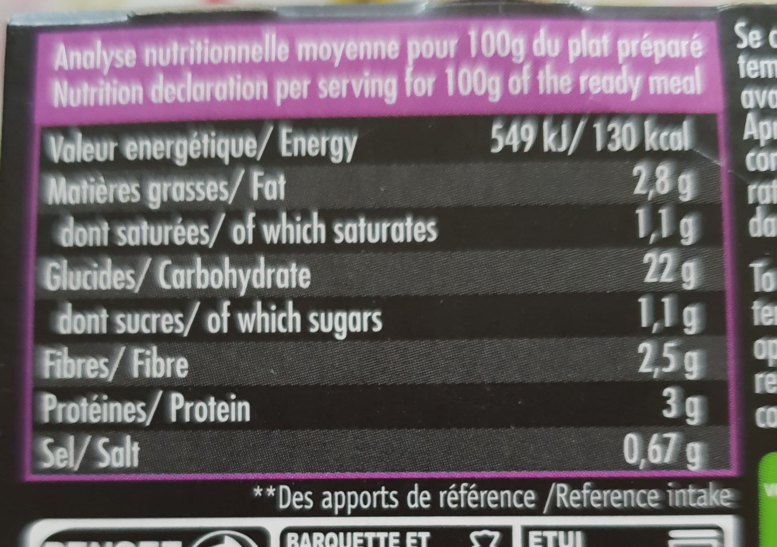 Vitabio Curry de légumes au lait de coco bio - Chef packshot