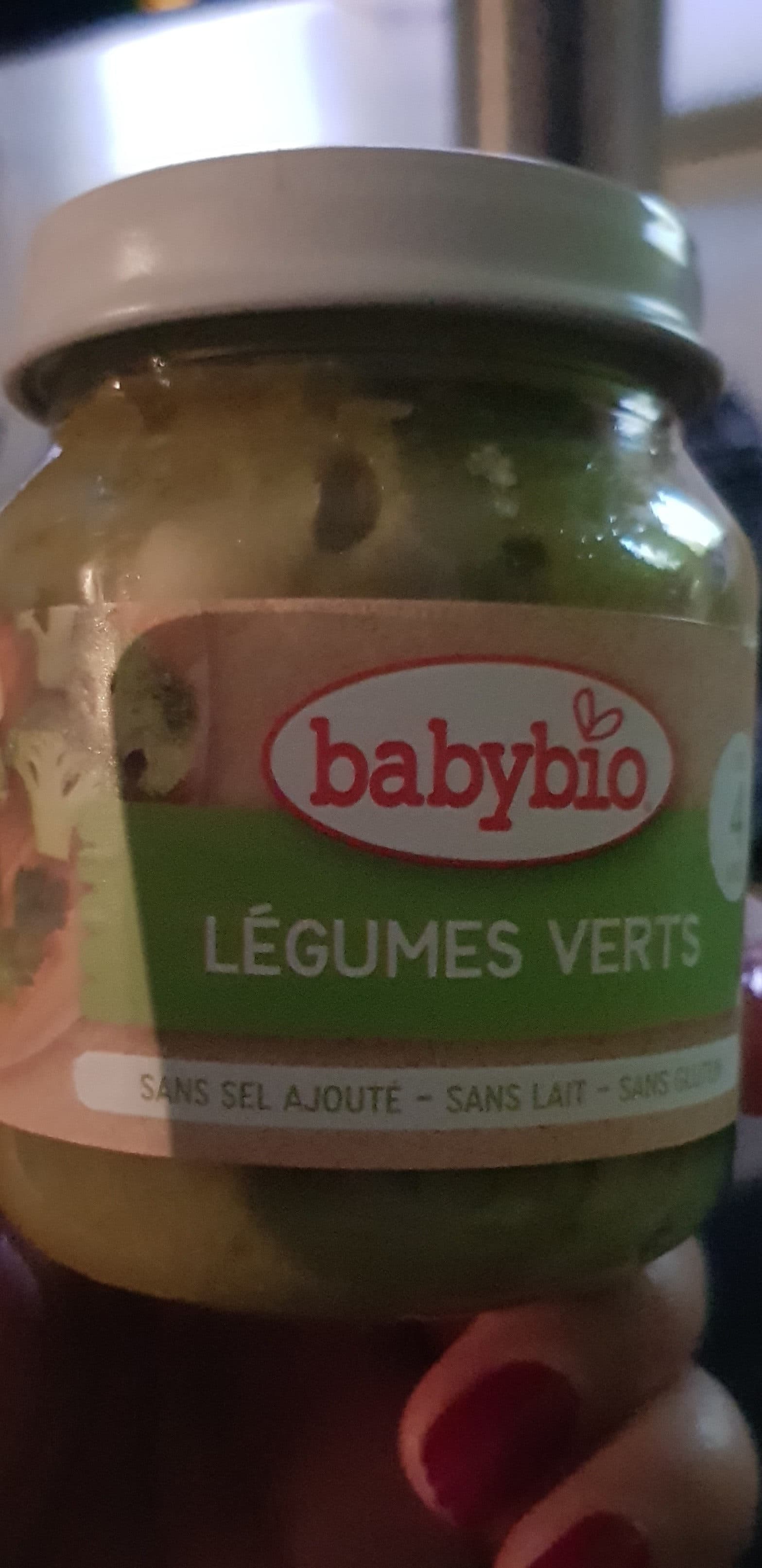 Babybio Petit pot légumes verts packshot