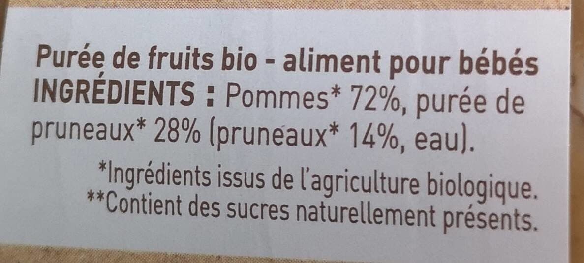 BabyBio Mes fruits Pomme Pruneau packshot