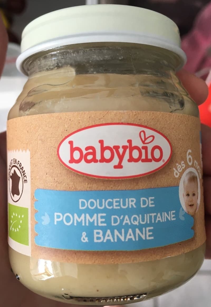 Babybio Douceur de pomme d'Aquitaine & banane packshot
