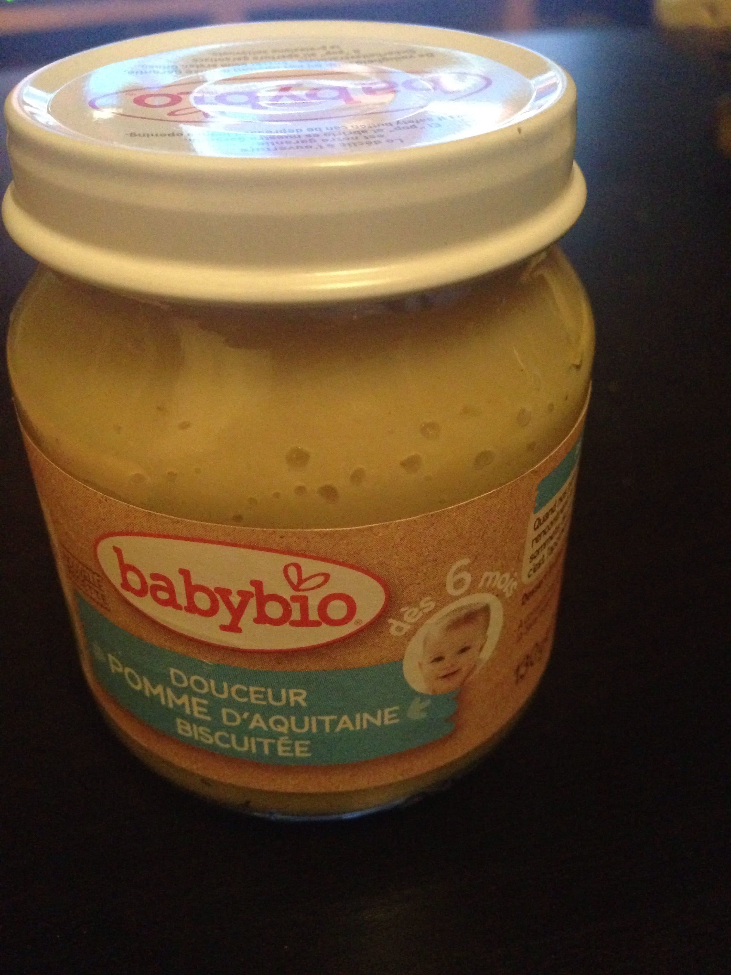 Babybio Douceur Pomme d'Aquitaine Biscuitée packshot