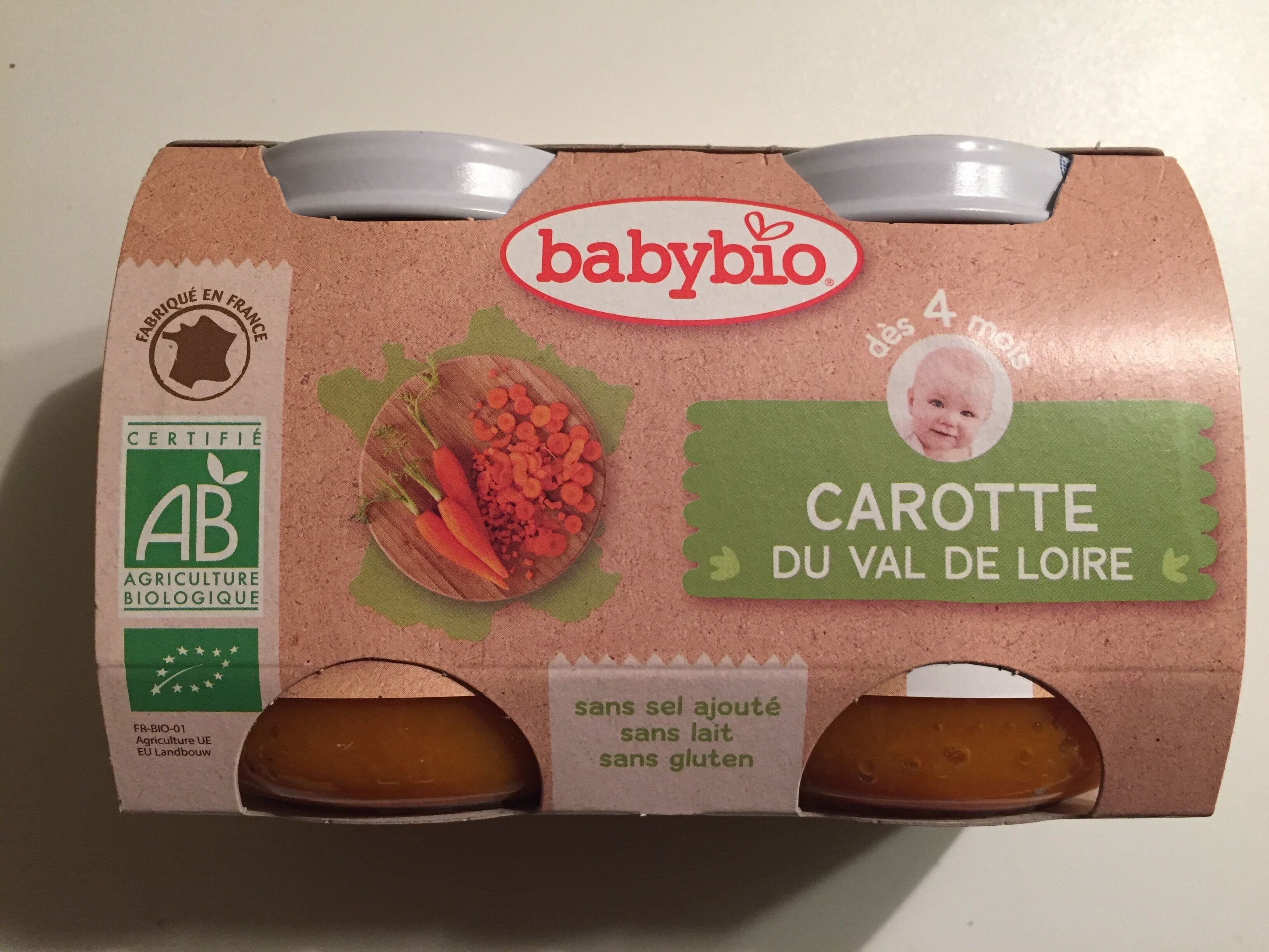 Babybio Pot Carotte des landes packshot