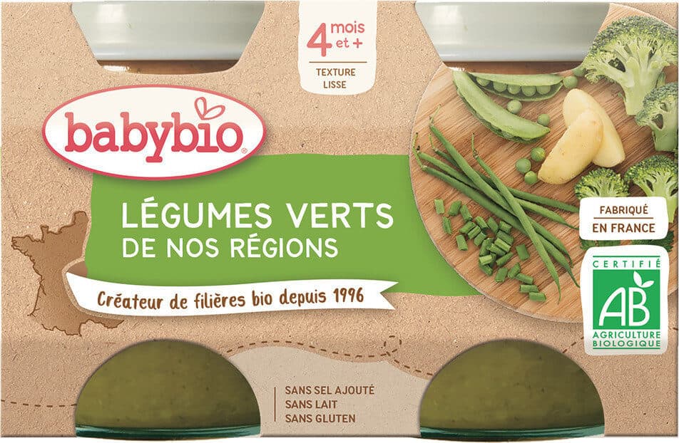 babybio Petits Pots Légumes verts packshot