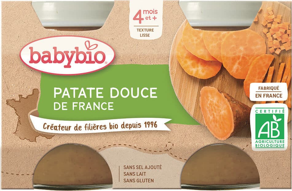 Babybio Petits Pots Patate Douce packshot
