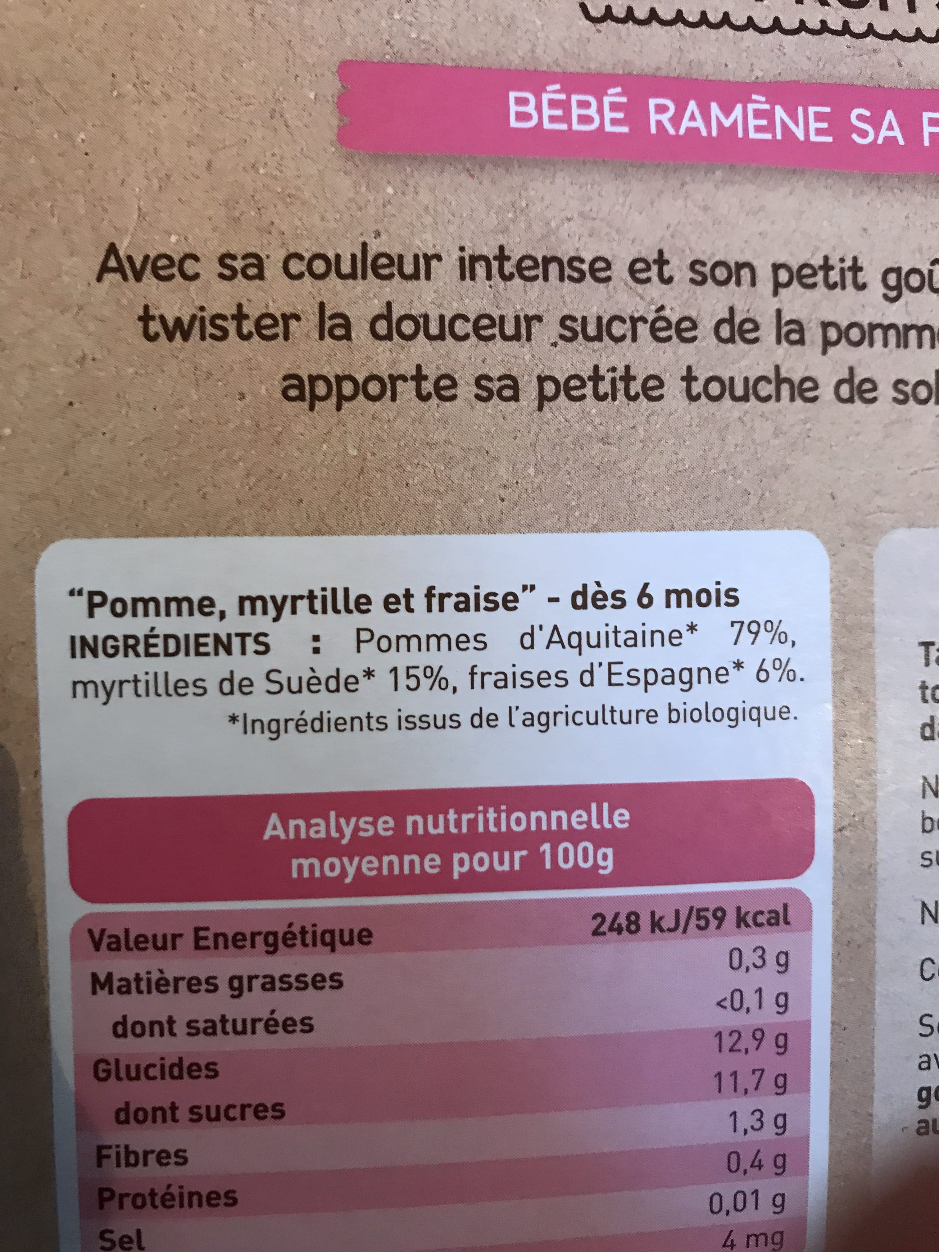 Babybio Epicerie / Epicerie Sucrée / Compotes Et Purées De Fruits packshot