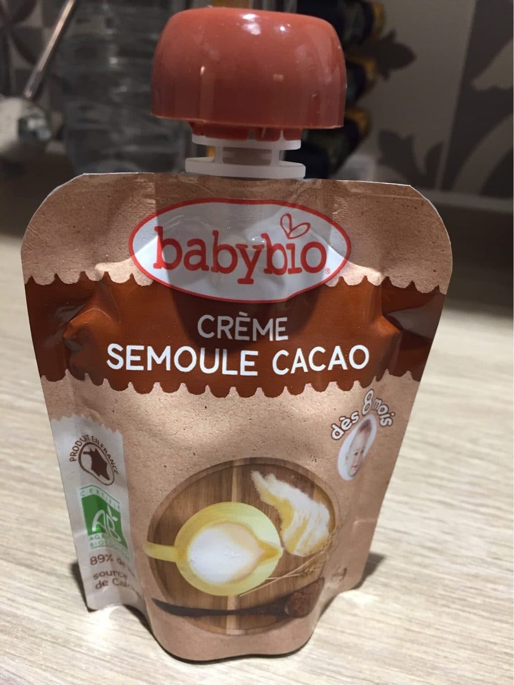 Babybio Crème semoule cacao packshot