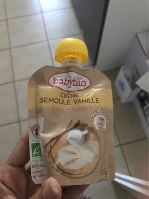 Babybio Creme semoule vanille packshot