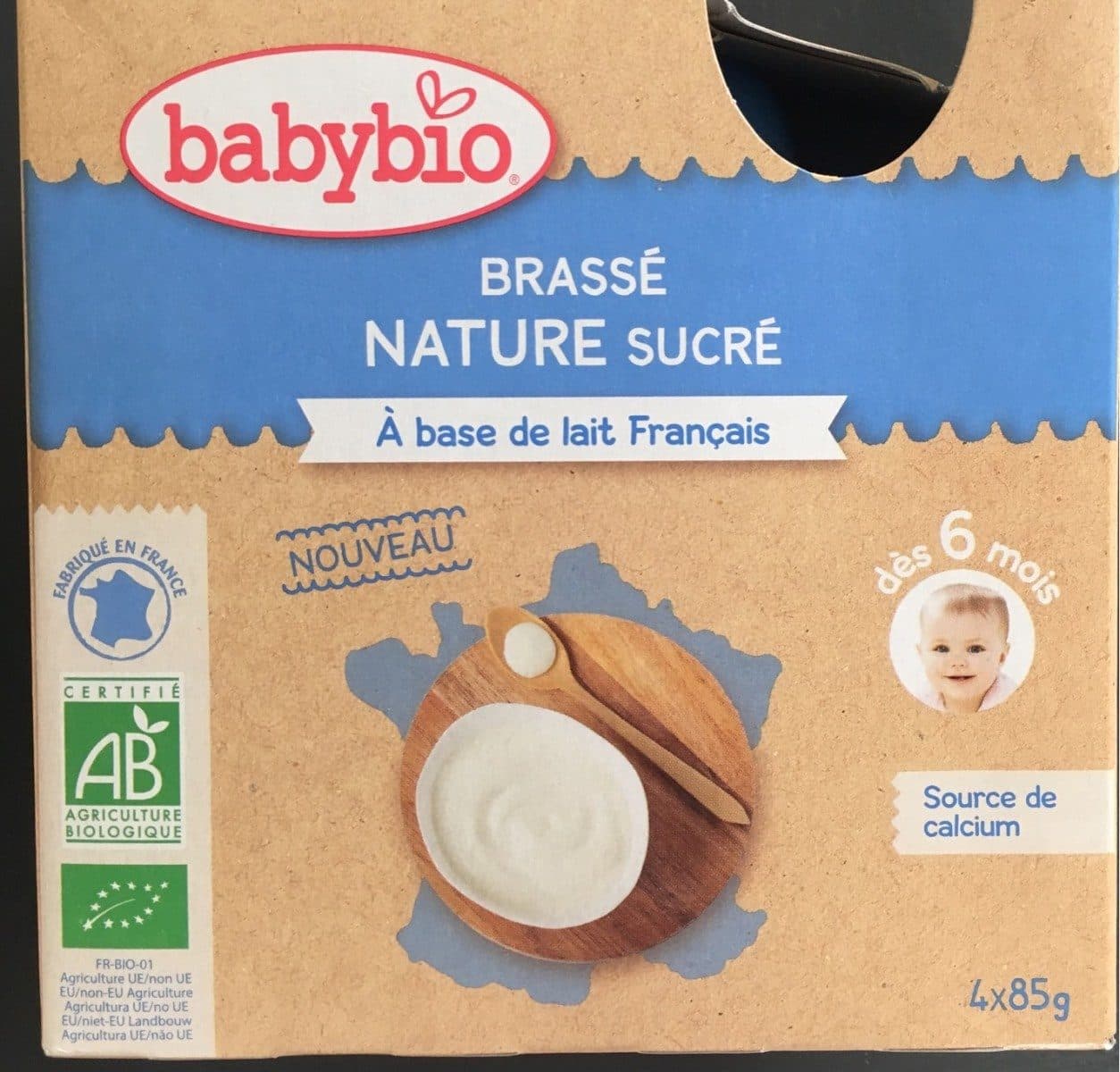 babybio Brassé nature sucré packshot