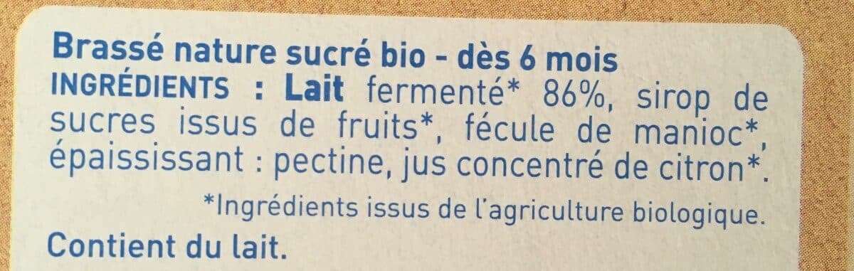 babybio Brassé nature sucré packshot
