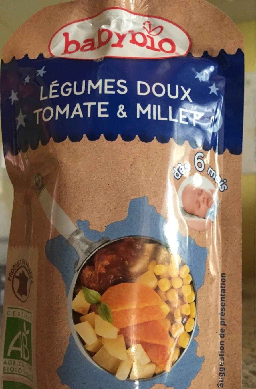 Babybio Gourde Légumes Tomate Millet packshot