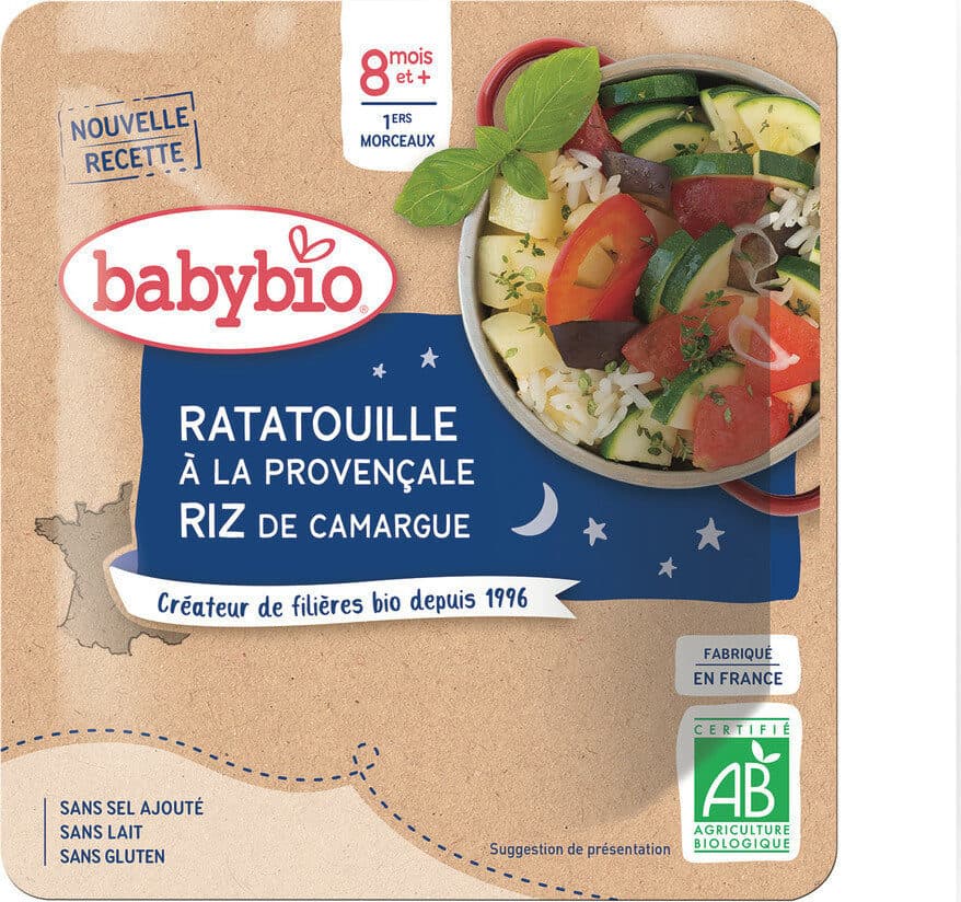 Babybio Poches Ratatouille Riz packshot