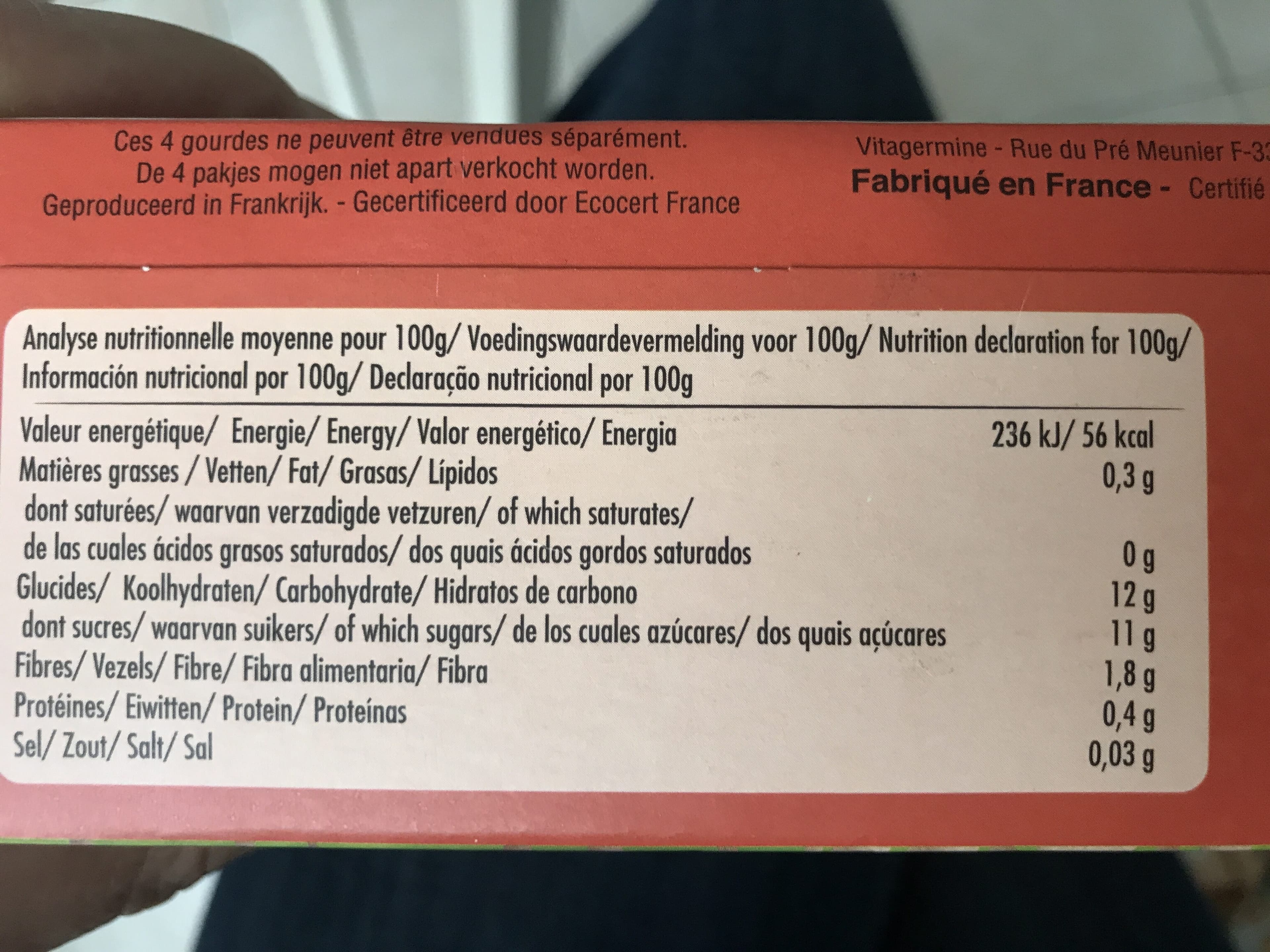 Vitabio Cool Fruits & légumes packshot