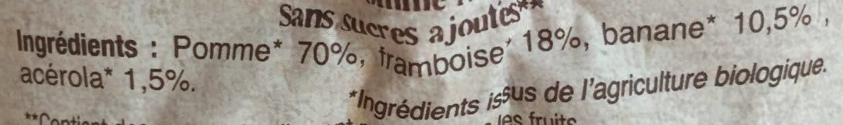 Vitabio Gourde Pomme Framboise Acérola packshot