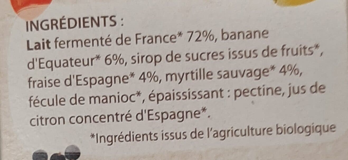 Vitabio Cool brassé banane fraise packshot