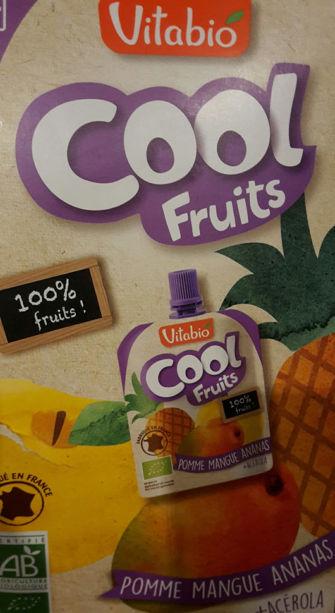 Vitabio Pomme Mangue Ananas + Acérola packshot