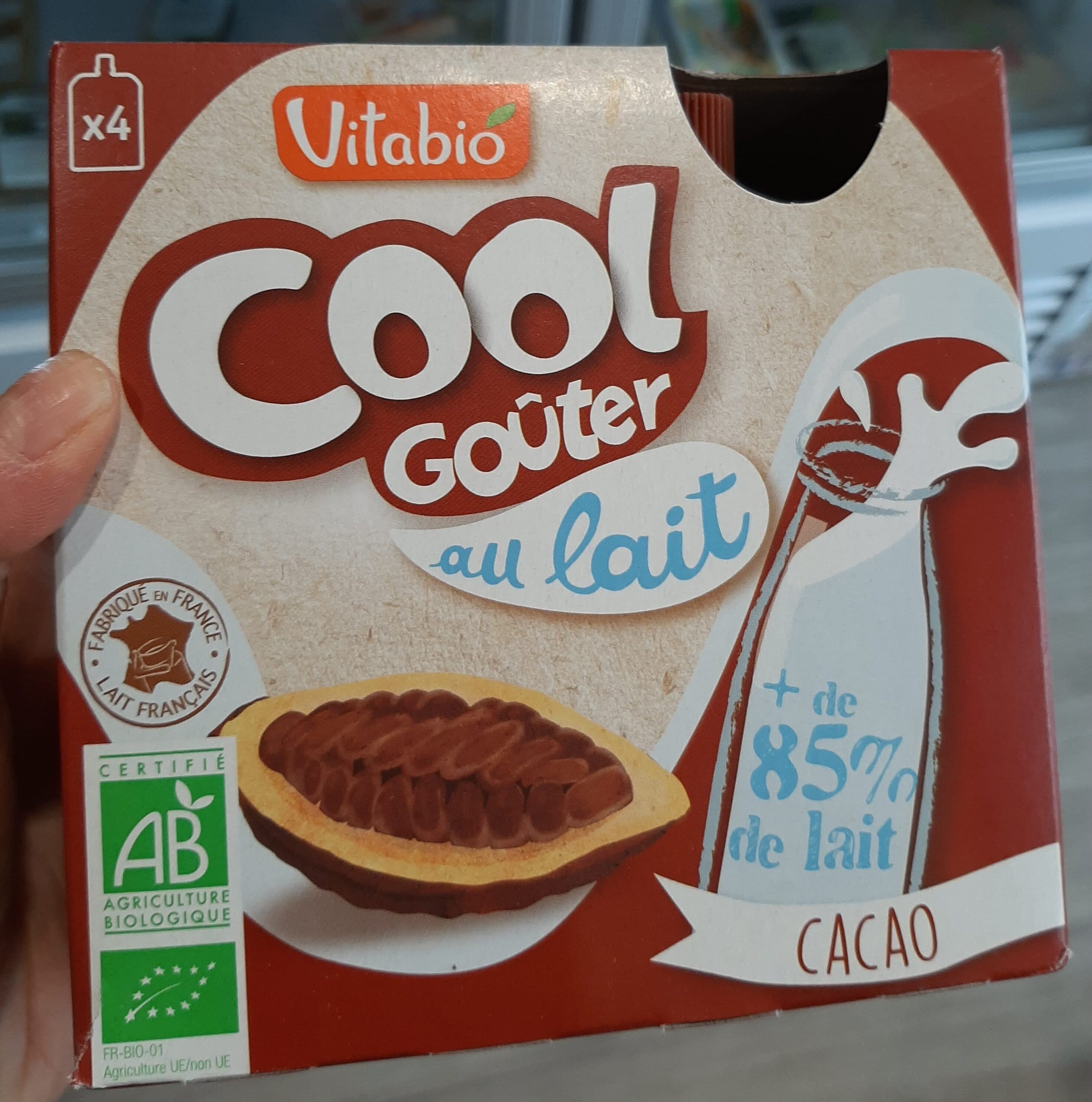 Vitabio P'tit Goûter au lait cacao packshot