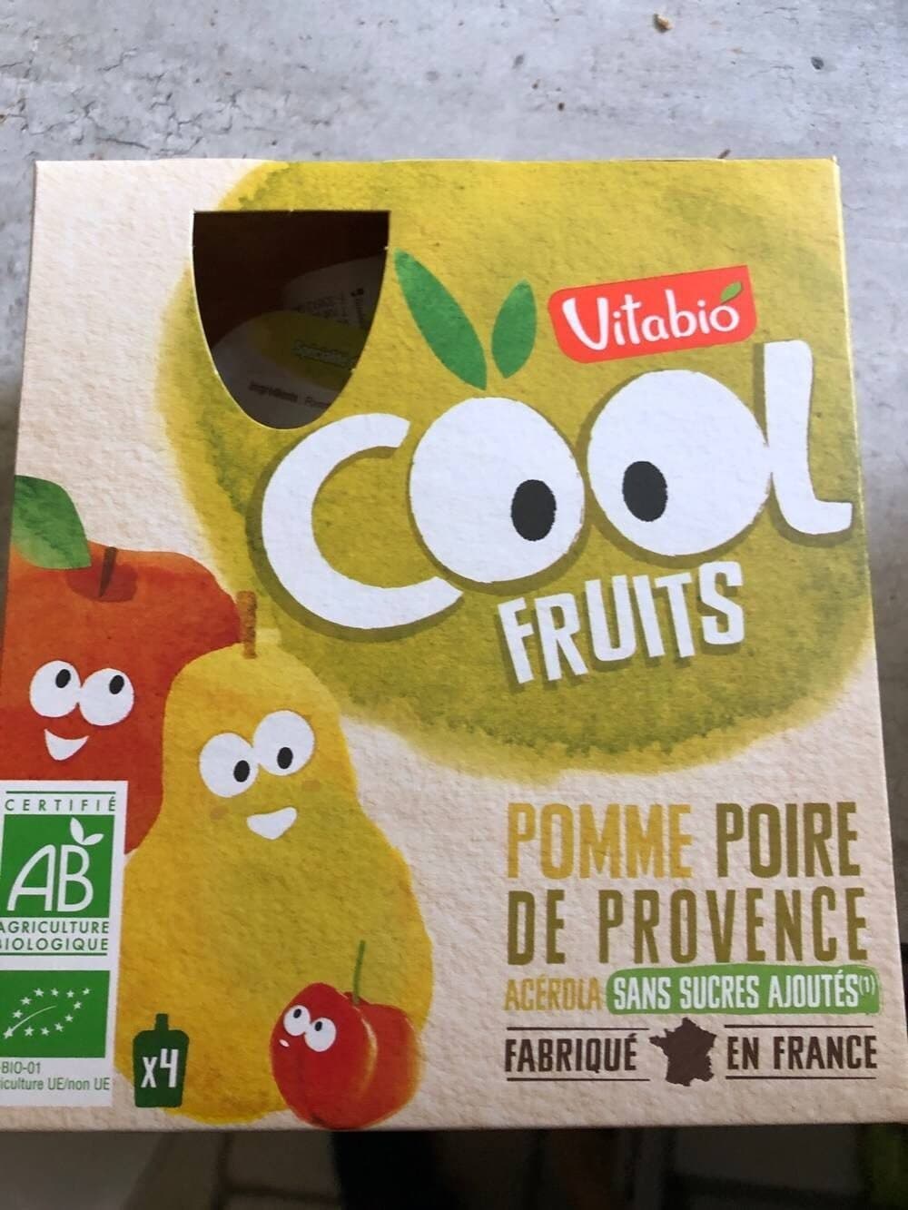 Vitabio Cool Fruits Pomme Poire Acerola packshot