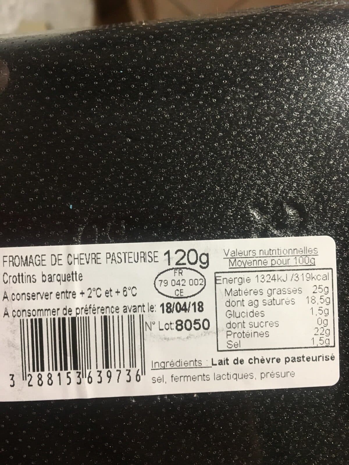 Open Food Facts Le crottin packshot
