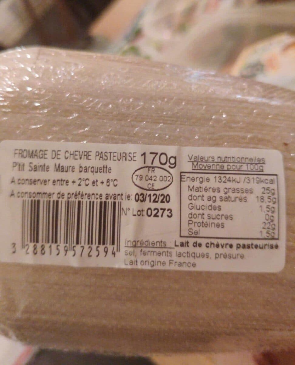 Poitou Chèvre P'tit Sainte Maure packshot