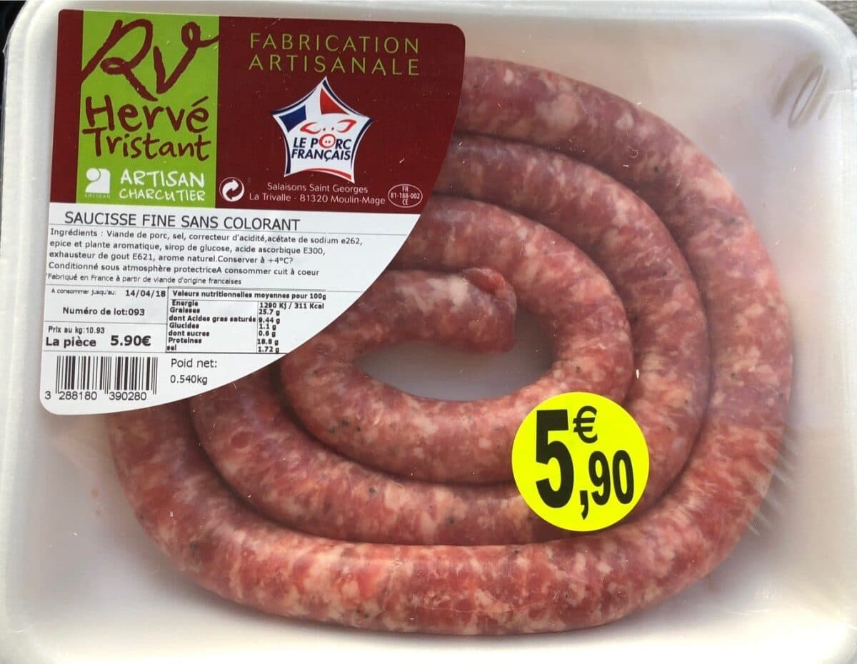Open Food Facts Saucisse Catalane packshot