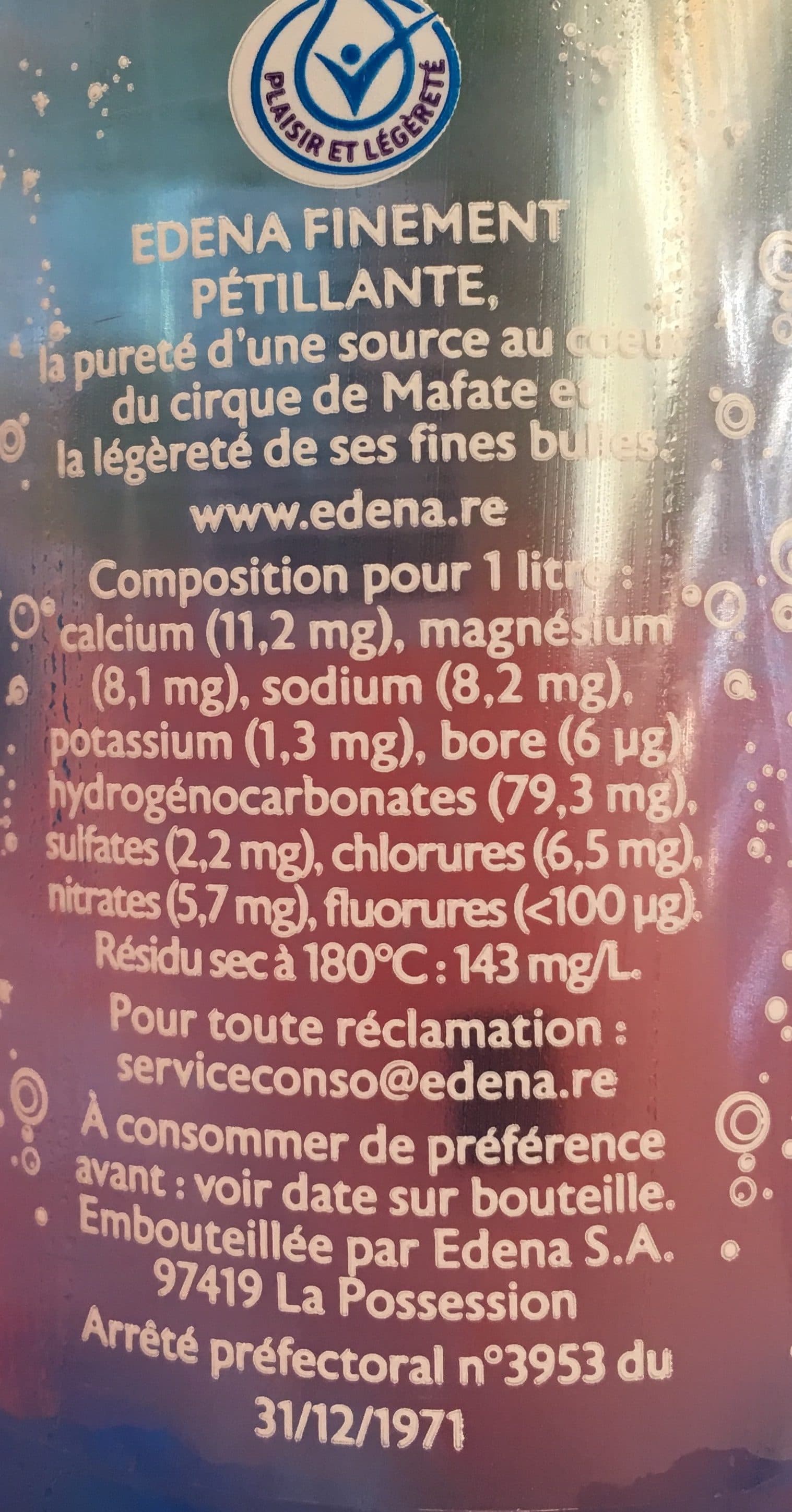 Edena Eau pétillante packshot