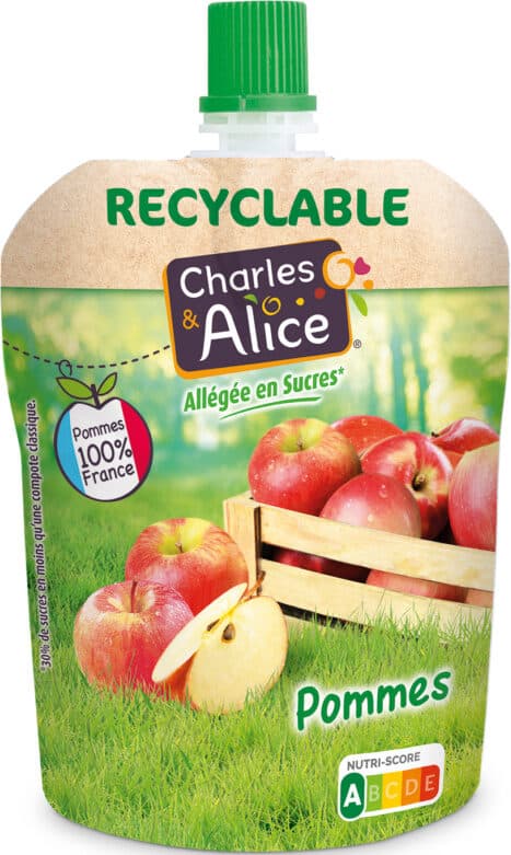 Charles & Alice Compote de pommes 🍎🍏allégée en sucres packshot