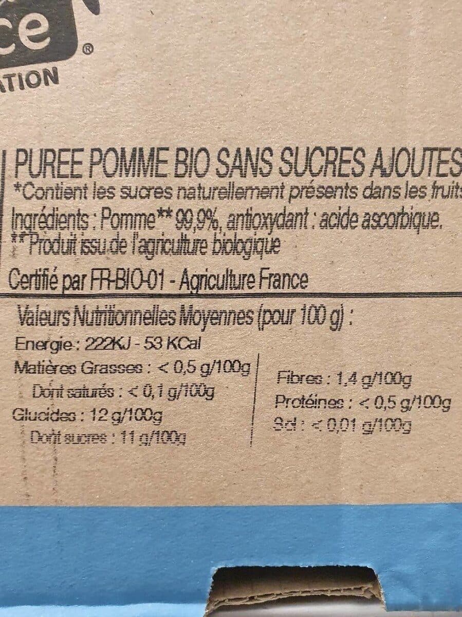 Charles & Alice Purée De Pomme BIO packshot