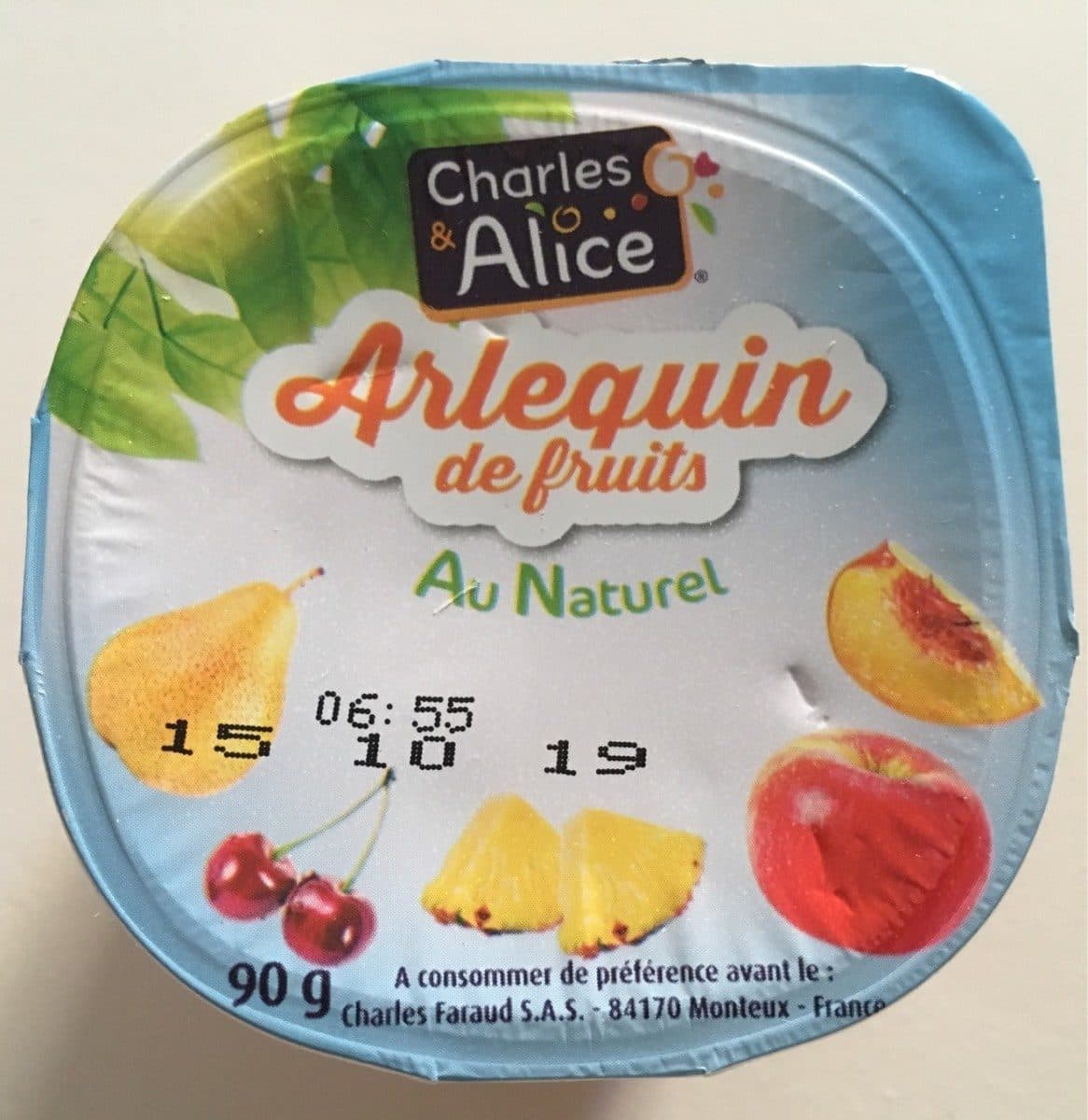 Charles et Alice Arlequin de fruits au naturel packshot