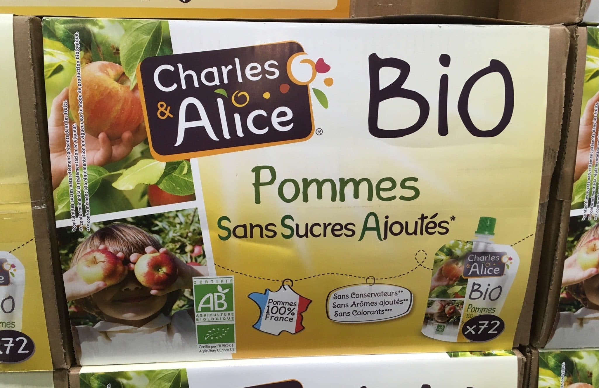 Charles & Alice Gourdes compotes Pomme packshot